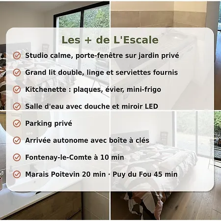 Appartement L'escale Calme, Jardin, Proche Fontenay *